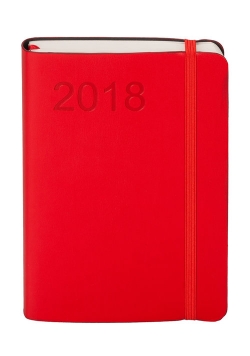 Kalendarz 2018 Minimalizm B6 czerwony