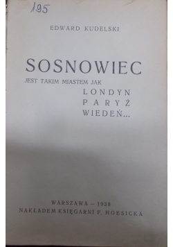 Sosnowiec, 1938r.
