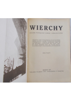 Wierchy, 1927