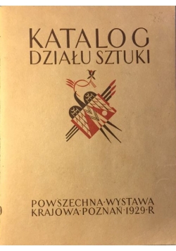 Katalog działu sztuki, 1929 r.