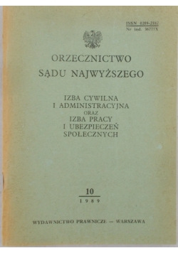 Orzeczenie Sądu Najwyższego, nr.10