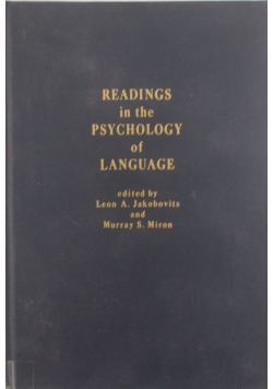 Reading in the psyhology of language