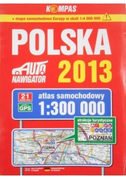 Polska.Atlas samochodowy 1:300 000