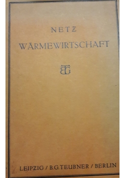 Netz warmewirtschaft, 1935 r.
