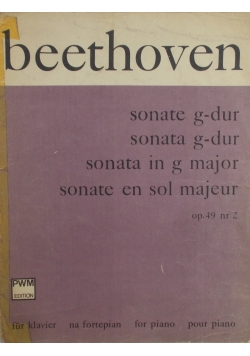 Sonata g- dur, beethoven, op. 49 nr 2
