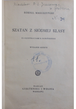 Szatan z siódmej klasy, 1948 r.