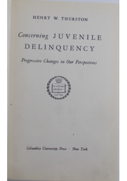 Juvenile Delinquency, 1942 r.