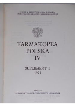 Farmakopea polska IV tom I 1965