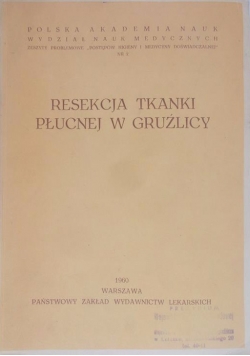 Resekcja tkanki płucnej w gruźlicy
