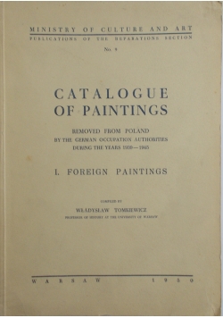 Catalogue of paintings