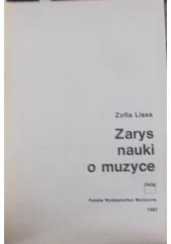 Zarys nauki o muzyce