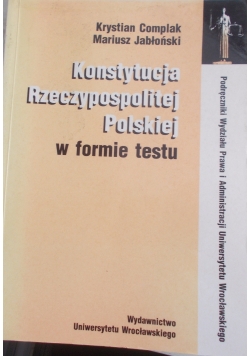 Konstytucja rzeczypospolitej polskiej w formie tekstu