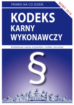 Kodeks karny wykonawczy 2016