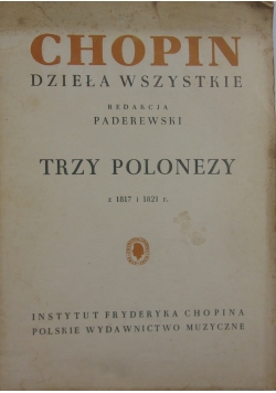 Trzy polonezy z 1817 i 1821r.