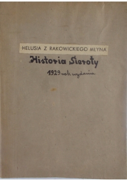 Historia Sieroty,1929 r.