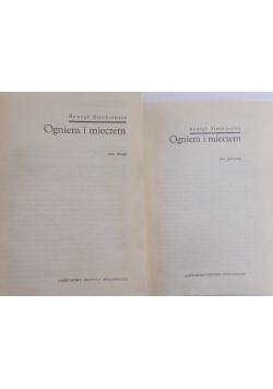 Ogniem i mieczem,Tom I-II
