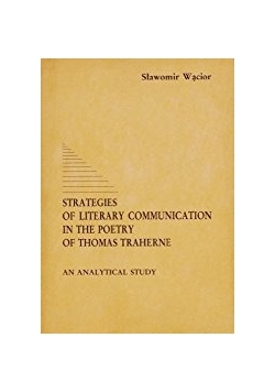 Strategies of literary communication in the poetry of Thomas traherne