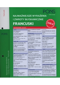 Błyskawicznie zwroty i wyrażenia francuskie