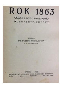 Rok 1863 , 1923 r.