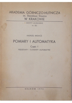 Pomiary i automatyka część I