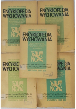 Encyklopedia wychowania, Tom III V zeszytów, 1937 r.