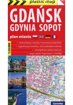 Gdańsk Gdynia Sopot 1:26 000 plan miasta