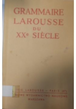 Grammaire Larousse du XXe Siecle, 1936r