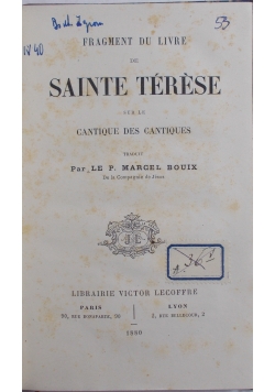 Sainte Terese, 1880 r.