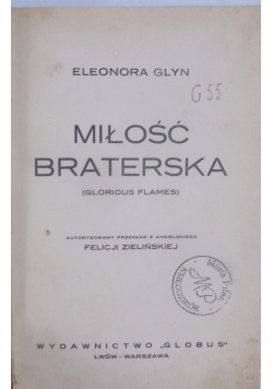 Miłość braterska, 1933 r.