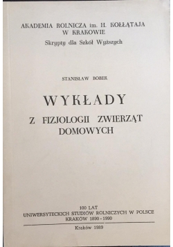 Wykłady z fizjologii zwierząt domowych