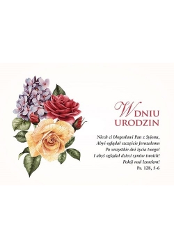 Kartka Urodziny 5 - Niech ci błogosławi Pan