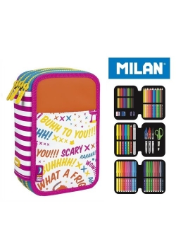 Piórnik MILAN 3-poziomowy z wyposażeniem SCARY MONSTERS 2