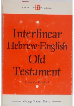 Interlinear Hebrew - English old Testament , Reprint z 1897