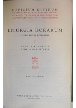 Liturgia horarum, t. 1