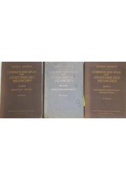 Lehrbuch und Atlas der Anatomie des Menschen , Tom I-III