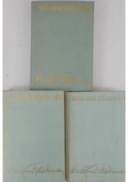 Historia filozofii tom I, II, III