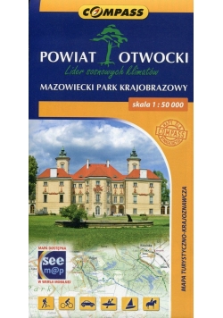 Powiat Otwocki Mazowiecki Park Krajobrazowy Mapa turystyczno-krajoznawcza 1:50 000