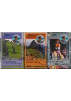 kBlondynka w Peru/Blondyna na wyspie Wielkanocnej/Blondynka w Himalajach