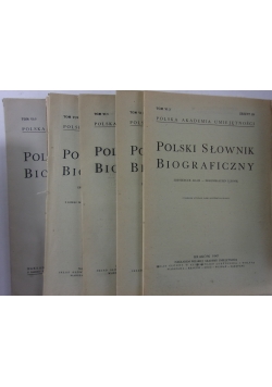 Polski słownik Biograficzny, 5 zeszytów