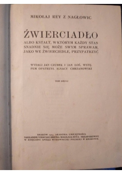 Zwierciadło II, 1914 r.