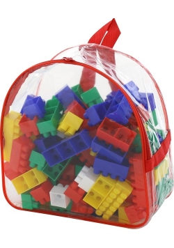 Klocki Gigant 100 elementów w plecaku