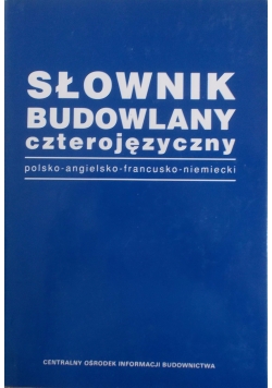 Słownik budowlany czterojezyczny