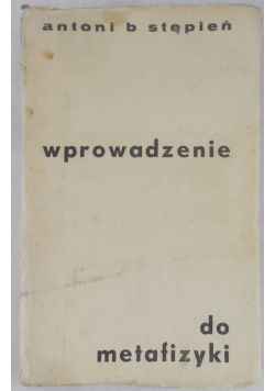 Wprowadzenie do metafizyki
