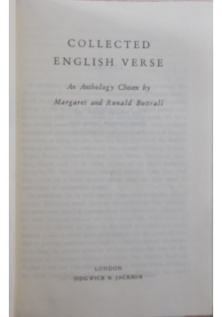 Collected english verse, 1947 r.