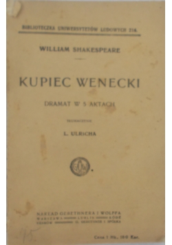 Kupiec Wenecki,1919r.