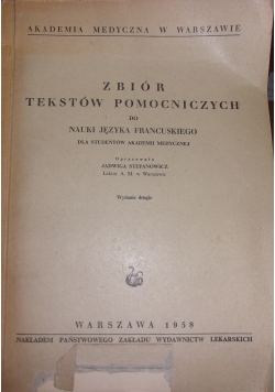 Zbiór tekstów pomocniczych do nauki języka francuskiego