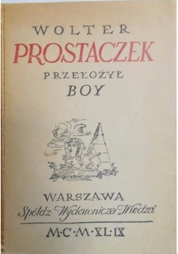 Prostaczek, 1949 r.