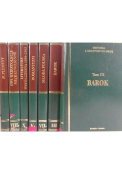Historia literatury polskiej zestaw 7 książek