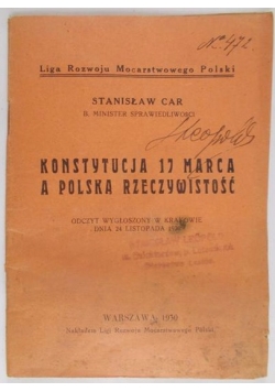 Konstytucja 17 marca a Polska rzeczywistość, 1930 r.