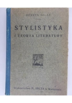 Stylistyka i teorya literatury, 1915 r.